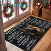 1pc, 2D Flat Printing, German Shepherd Fun Slogan Door Mat, Non-Slip Machine Washable Easy To Clean Polyester Carpet, Suitable for Home And Outdoor De