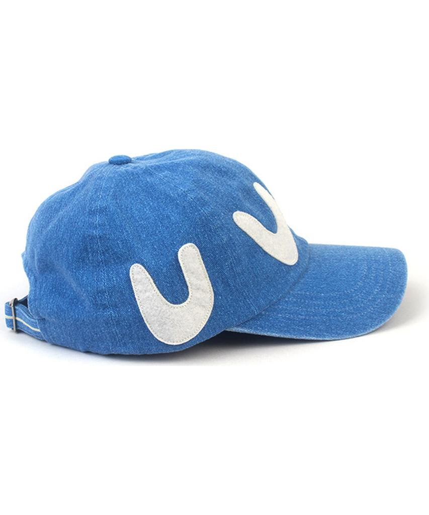Yunibeosyeolkemiseuteuli Patch Pigment Washing Blue Ballcap