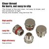 §304 Stainless Steel Air Vent Valve Waterproof Screw In Breather Vent Valve M5 M6 M8 M10 M12 M14 M16 M18 M20 Automatic Venting