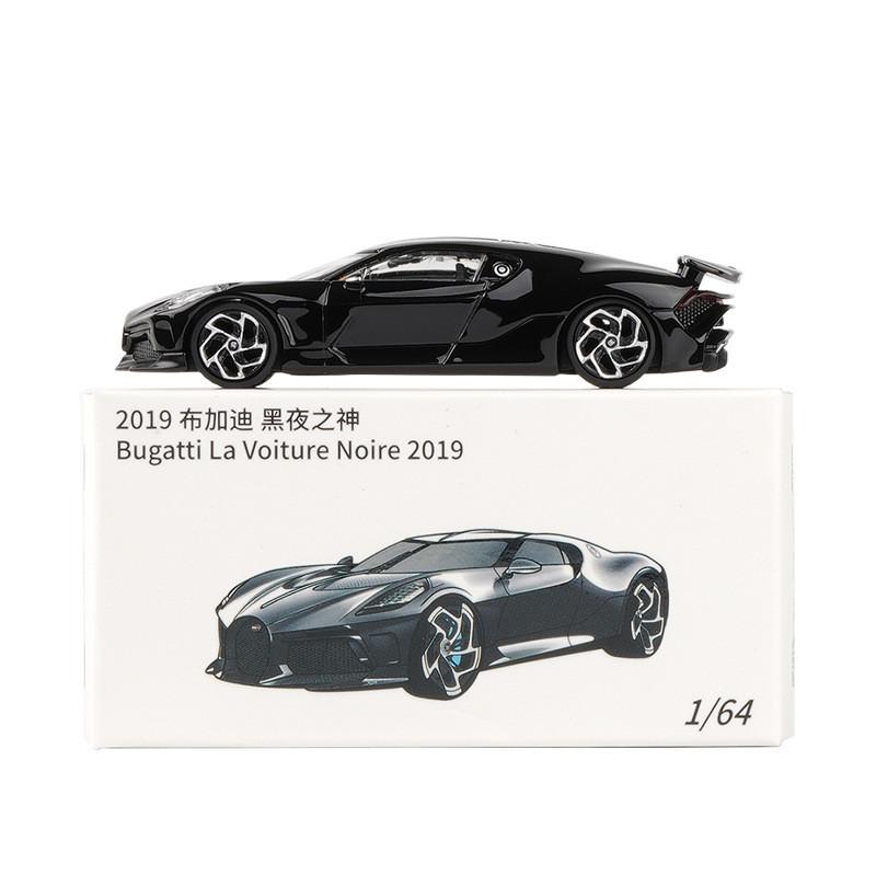 Black Night Bugatti Alloy Car Model 164 Festival Gift Collectors Display Toys