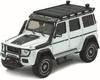 Almost Real Brabus 550 Adventure 2017 White Scale Complete Diecast Car Mercedes-Benz G-Class 1/64 (Product Number 660301001)