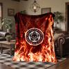 Leicester City Football Print Flannel Blanket Soft Warm Sofa Bed Throw Blanket For Home Office Bedroom