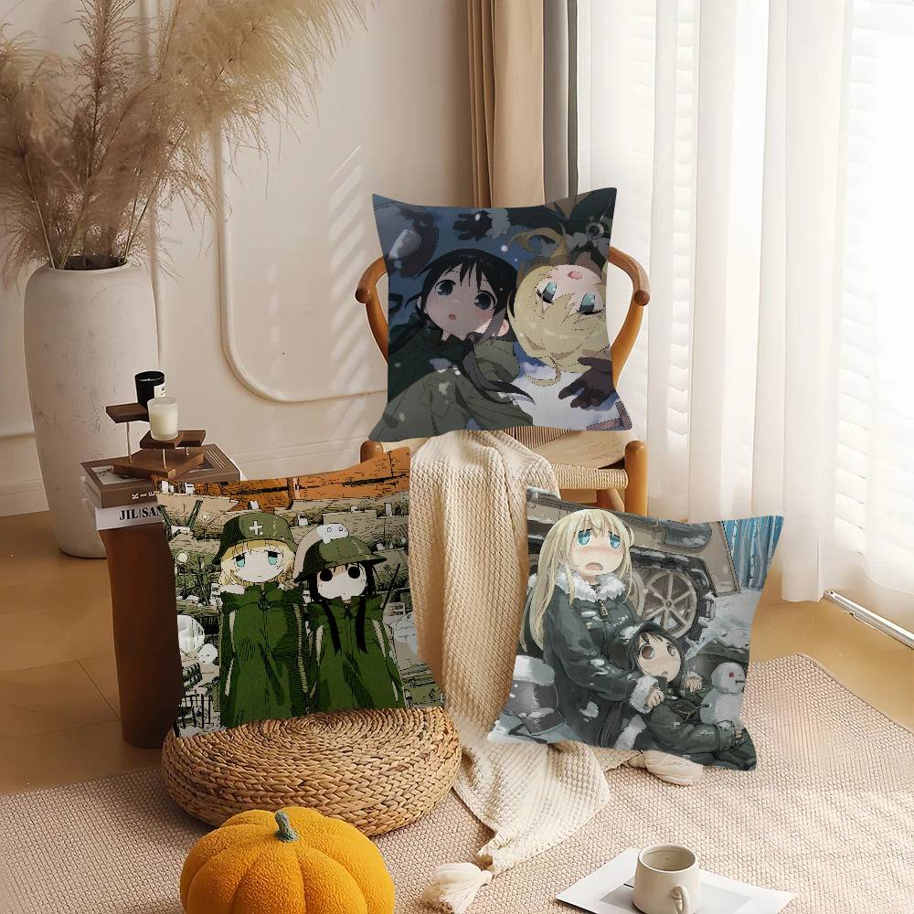 Anime Girls LLast Tour   Personalized Pillow Cover Kids Bedroom Wild Party Decor Pillowcase kid Birthday shower Gift