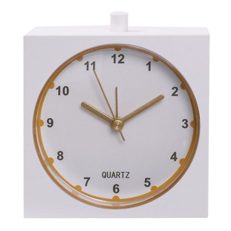 Modern Minimalists Alarm Clock with Builts In Nightlight and Quiet Movement for Home Decors Battery Operated Table Clock