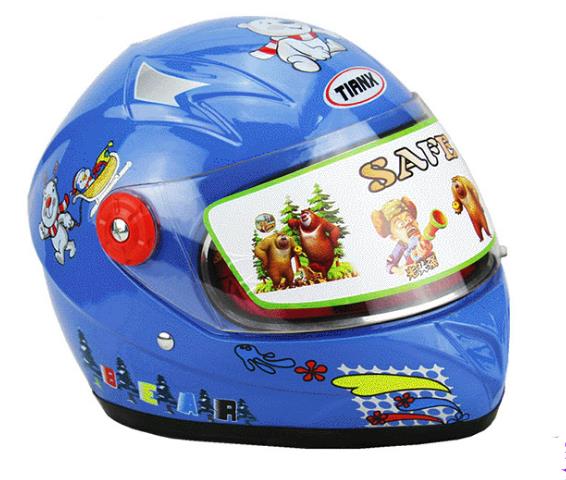 Most Popular Support OEM ODM Cheap Price Full Season Riding Helmet Bib 5 Color Children s Cartoon Full Face Motorcycle Helmet синий