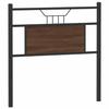 VidaXL Headboard Brown Oak 90 Cm Engineered Wood and Steel, Headboard Panel, Headboard for Single Bed,, Headboard 4106869