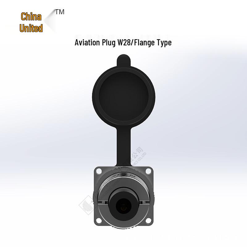 WS28 Copper Core 4-Core High Power Aviation Plug for Industrial Automation