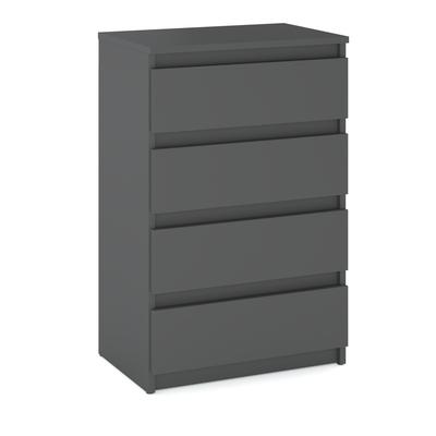Chest of Drawers Matte Gray 60 CM TV Cabinet Furniture for Living Room Bedroom