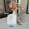 Women Quilting Black Dot Makeup Bag Large Capacity Sweet Style Toiletry Bag Zipper Storage Pouch Cosmetic Organizer Pouch
