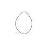 Special-Shaped Baroque Silver Bar Freshwater Pearl Necklace Femininity Ultra-Fine 2Mm Black Agate Beaded Necklace Female