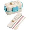 Skater Peter Rabbit Bento Box, 600ml, Antibacterial, Soft Filling, Dome-Shaped Lid, Two-Tier, Made In Japan, PFLW4AG-A