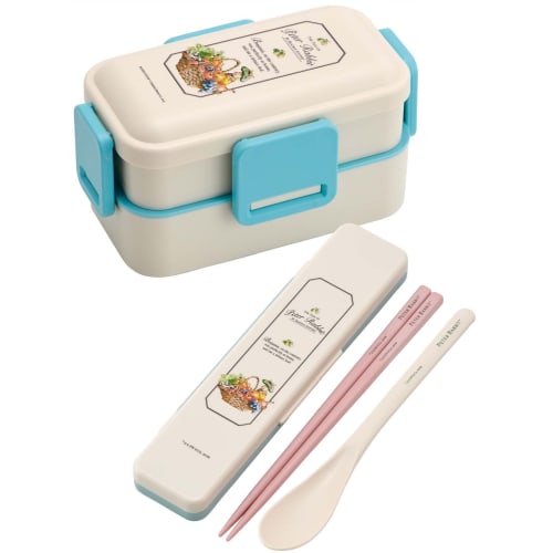Skater Peter Rabbit Bento Box, 600ml, Antibacterial, Soft Filling, Dome-Shaped Lid, Two-Tier, Made In Japan, PFLW4AG-A