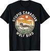 Dummes kanadisches Wolfsvogel Lustiger Seetaucher Humor T-Shirt1