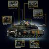 Military MOC Leopard 2A6 Army Main Battle Tank Building Blocks With Soldiers Tank Model Bricks Toy Gifts
