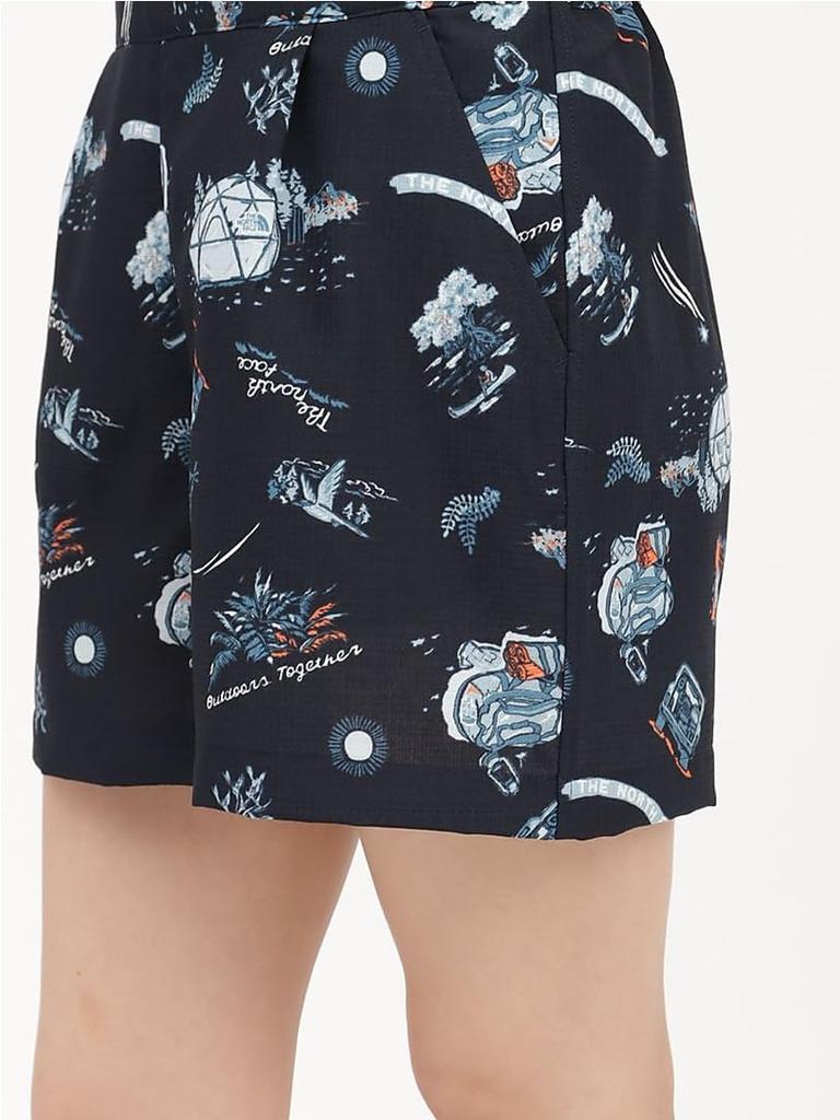 The North Face Aloha Vented UV TNF Botanical Velikost L Šortky, Dámské, Lehké, Vodoodpudivé, Ochrana, Zelené,