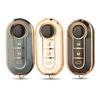 Jingyuqin Tpu Car Key Shell Case Fob For Fiat 500 Panda Punto Bravo Doblo Peugeot Boxer Citroen Relay Fiat Ducato Lancia Musa