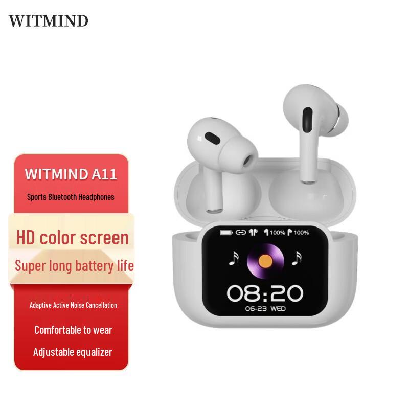 

WITMIND A11 Color Screen Noise Cancelling Bluetooth Earbuds