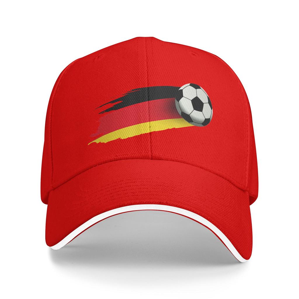 Women Unisex GerUnisexy Flag Soccer Ball Outdoor Hat  Sun Cap Casual Baseball Cap Sunscreen Hats