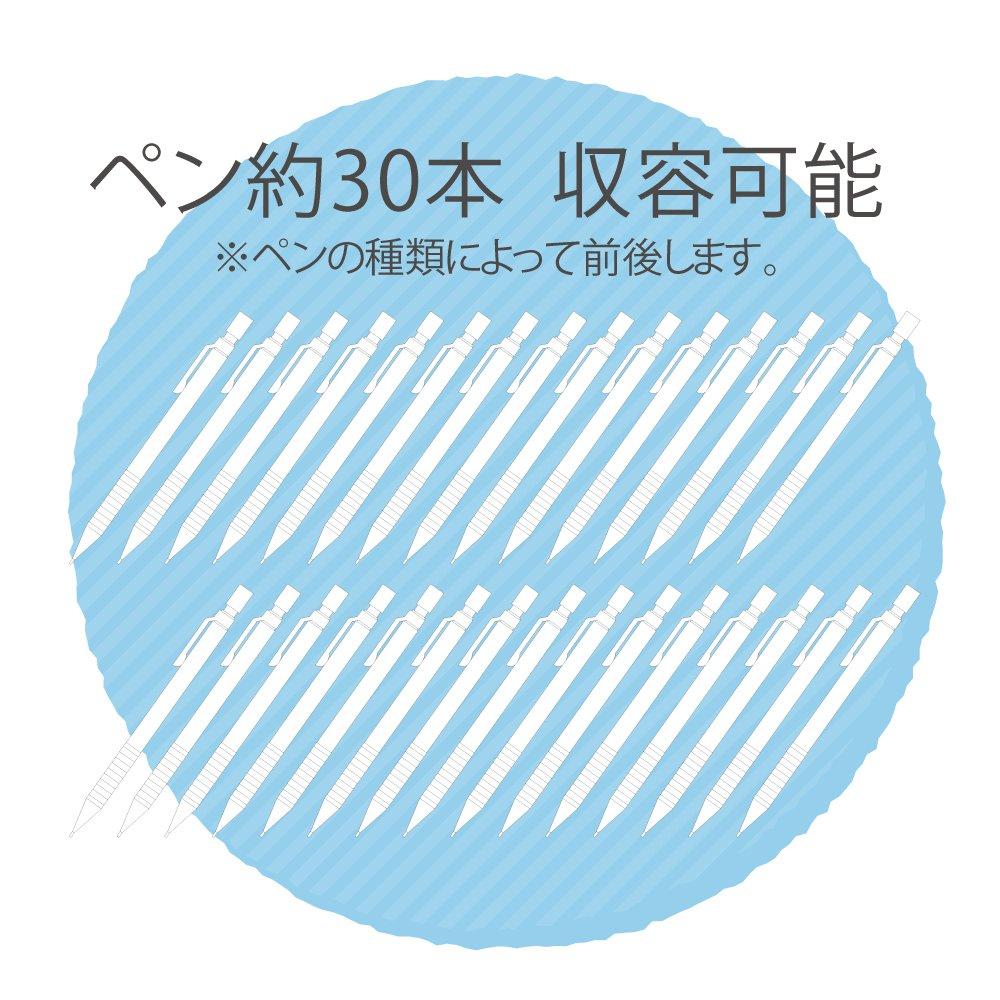 Kokuyo Pencil Pencil Pen Critz Coordination Limited Edition Shower Stripe Case, Case, Holder, Pattern, F-VBF200-L2