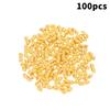 100Pcs Wealth Luck Gold Charms Mini Exquisite Gold Ingots Melon Seeds for DIY Gift Making Feng Shui Home Decor