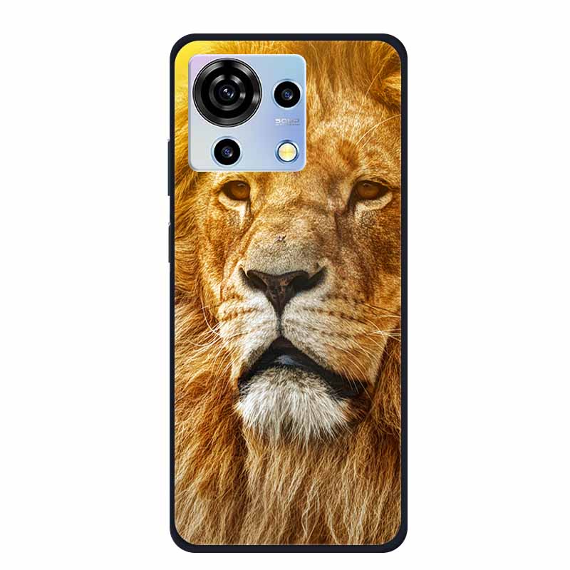 For ZTE V50 Vita Phone Case TPU Soft Back Cover Cartoon Luxury Silicone Phone Cases for ZTE Blade V40 V 40 50 Vita Animal Funda