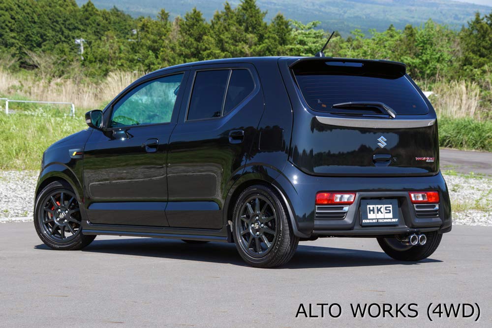 HKS Automotive Sports Muffler Liga Max Sports Suzuki Alto Works Vehicle Inspection Compatible Intake and Exhaust System Parts HA36S(4WD)_ 31021-AS002