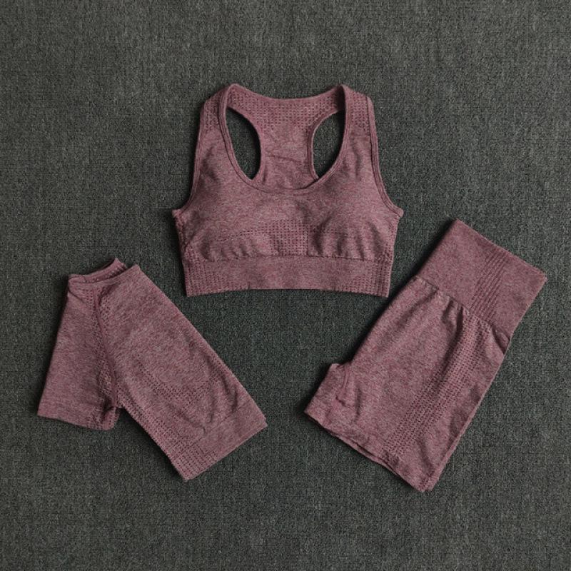 Seamless Women's Yoga Set: 2/3/5PCS Workout Sportswear