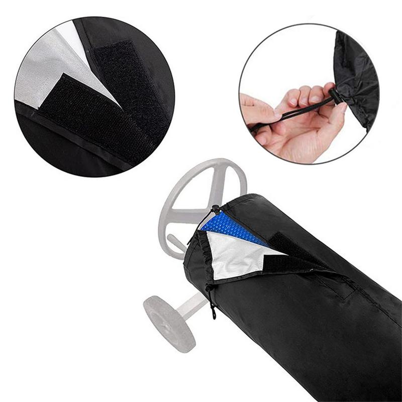 Swimming Pool Reel Cover Outdoor Waterproof UV Protective Pool Solar Roller Reel Protective Cover Solar Blanket Pool Tool