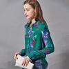 Hangzhou Women's Printed Stretch Silk Lapel Shirt