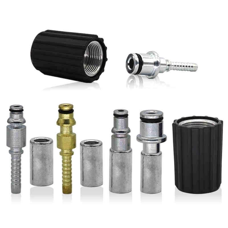 High Pressure Washer Hose Insert Fittings Car Washer Water Cleaning Hose Pipe Fitting TwistConnector Quick Fixing