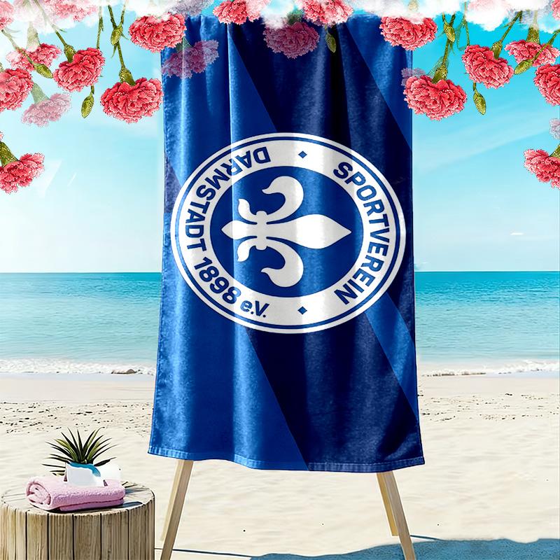Asciugamano da Spiaggia Stampato SV Darmstadt 98, Asciugamano Grande Morbido ad Asciugatura Rapida per Spiaggia Campeggio Nuoto