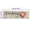 Tapis de cuisine - vidaXL - Imprimé de piment - Lavable - 180 x 60 cm - Antidérapant