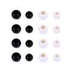 Acryl Runde Perlen Weiß Schwarz Farbe mit 3,6 mm Großem Loch Abstandshalter Charm Perlen für DIY Schmuckherstellung Material