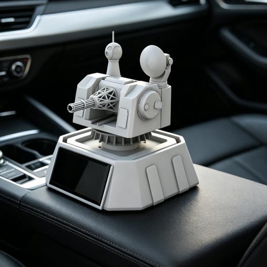 Yousheng Solar Powered Car Diffuser Creative Car Air Freshener Vehicle Dashboard Decoration with Aromatherapy Function Unique Car Interior Accessory