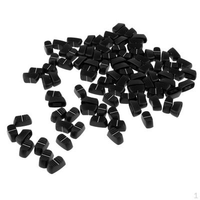 100 Piezas Perillas Deslizantes para Consola Mezcladora de Audio 4mm