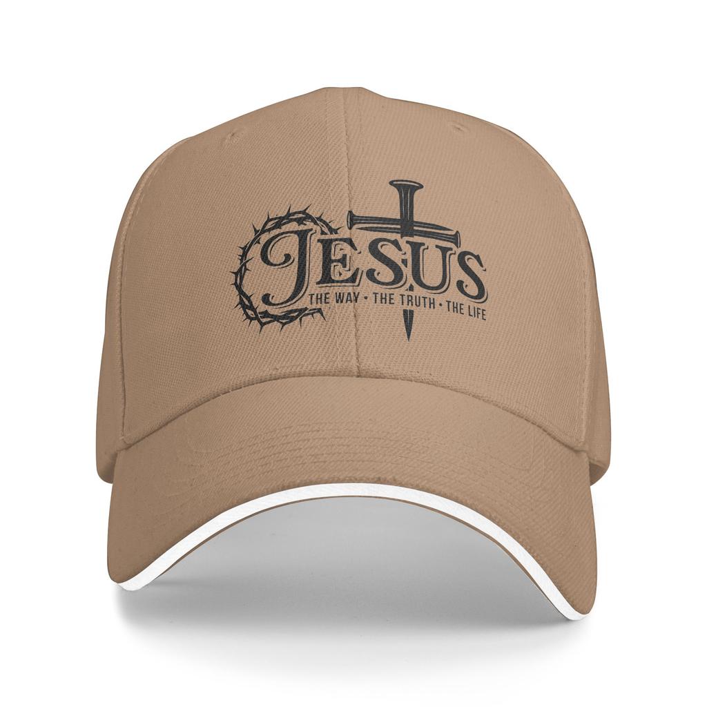 Summer Casual Baseball Cap Jesus Christ The Way The Truth The Life Hip Hop Hats For Couple Women Sunscreen  Baseball Caps