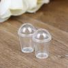 2Pcs 1:12 Dollhouse Miniature Accessories Mini Resin Milk Tea Cup