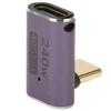 Adaptateur USB C Femelle vers USB C Mâle PD 240W 8K 60HZ Haute Vitesse 40Gbps USB4.0 C Adaptateur à Angle Droit