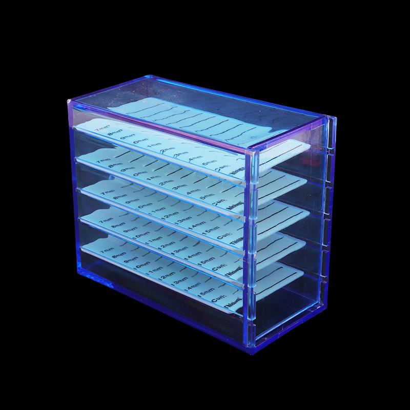 5-laagse Acryl Opbergdoos voor Wimpers en Camelia Bloemen