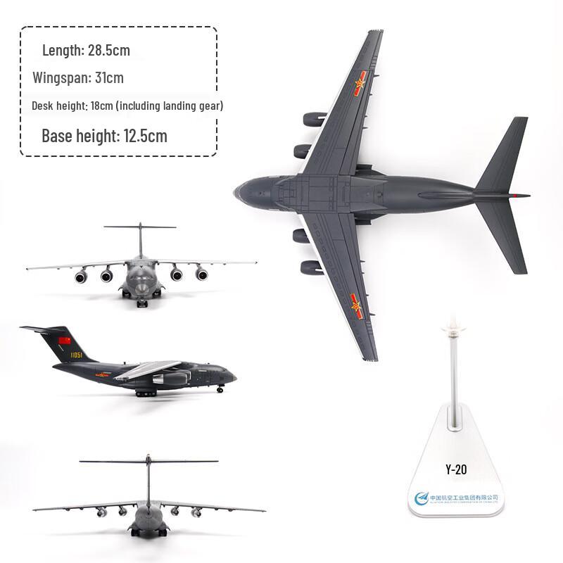 Y-20 Kunpeng Transport Aircraft Diecast Model