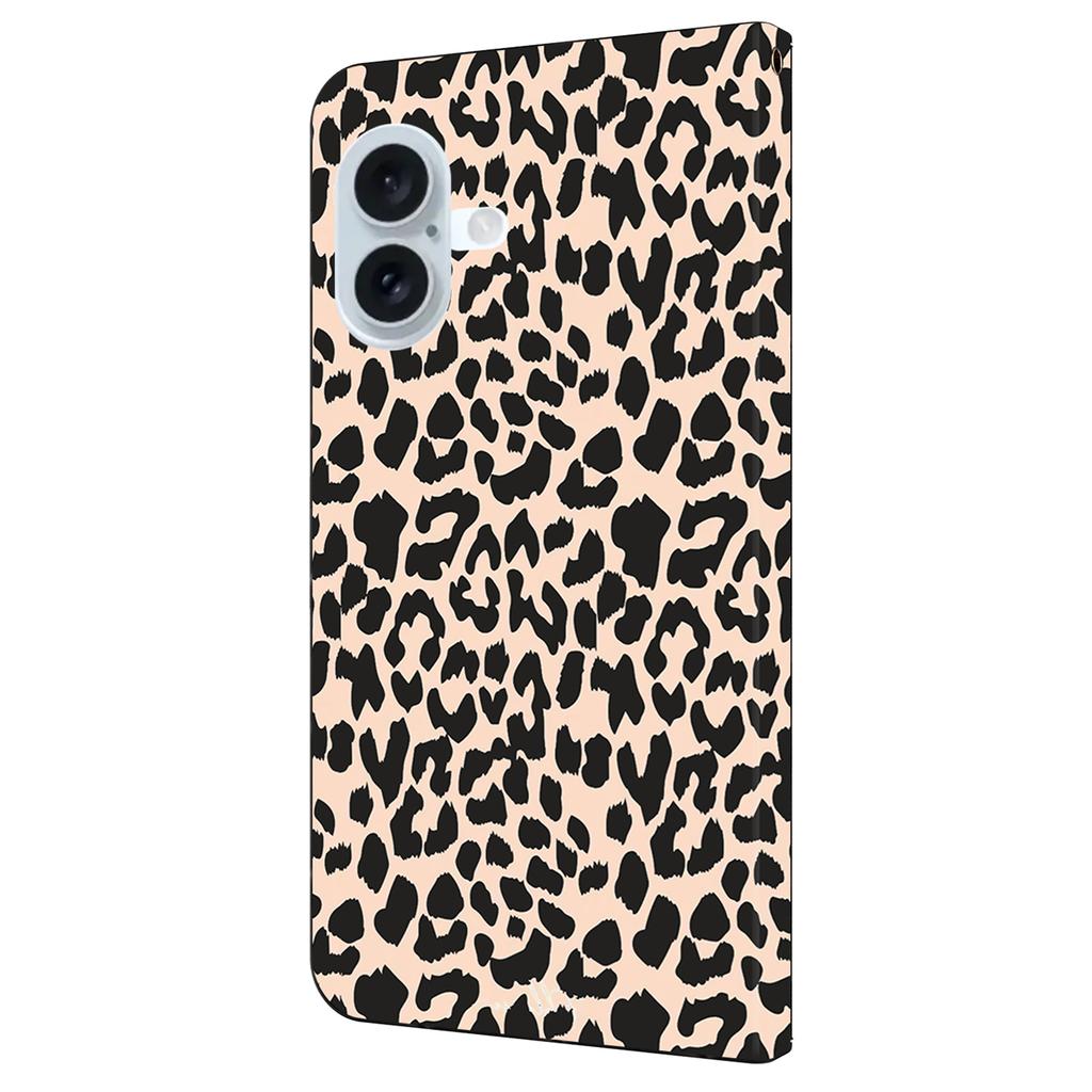 For iPhone 16 Case Pattern Printed Protective Cover TPU+PU Leather Flip Phone Case