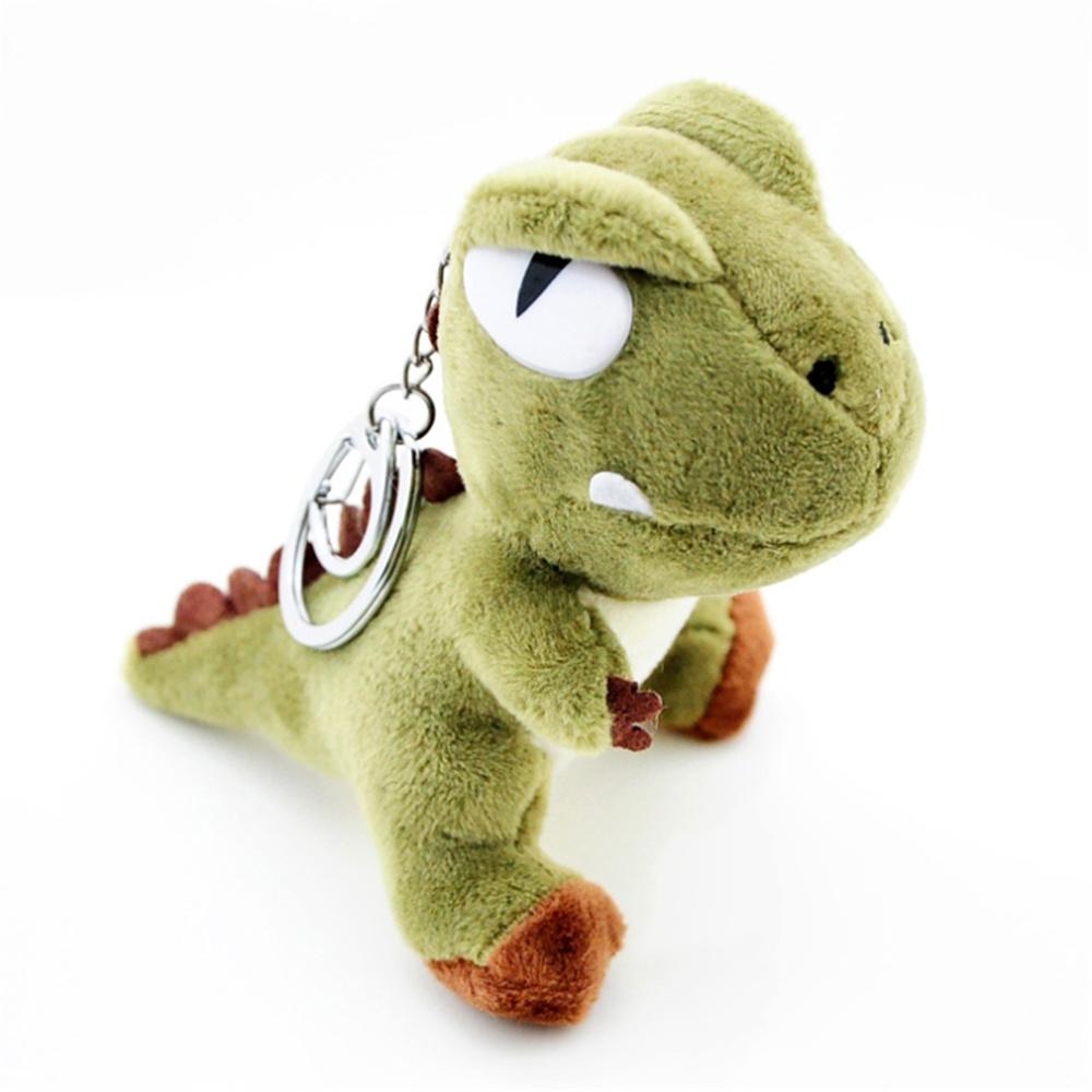 2 Größen, Schlüsselanhänger Spielzeug, Baumwollgefüllt 7-10cm Schlüsselanhänger Geschenk Dinosaurier Plüschtier