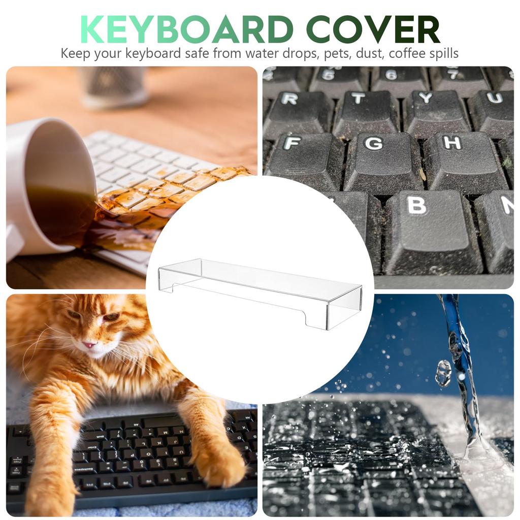 DOITOOL Keyboard Keyboard Protective Transparent Keyboard Computer Keyboard For For For Home For Commercial Use Cover, Case, Cover, Acrylic,