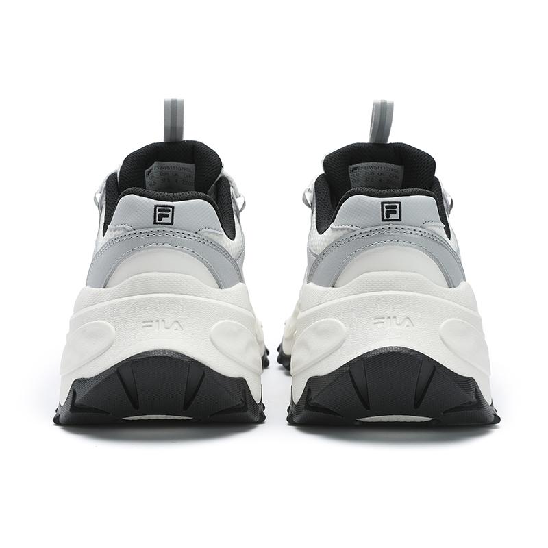 New FILA SOFIA 4 Slip Resistant Low Top Casual Shoes Women's White Gray F12W511107FSL