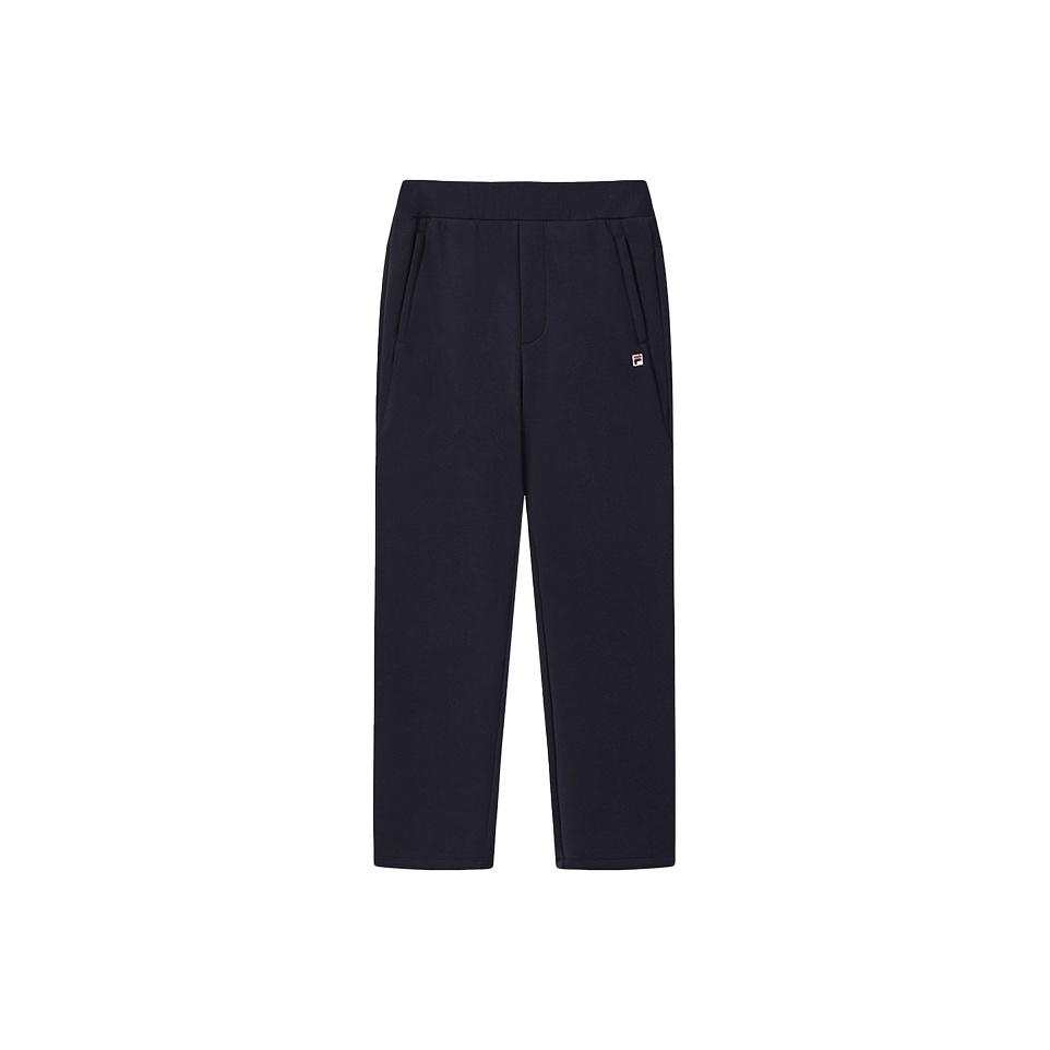 FILA Heritage Fashion Classic Simple Solid Color Versatile Comfortable Straight Leg Casual Pants Men bottoms Legendary-Blue F11M548611FNV