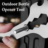 Stainless Steel Bottle Opener Multi Tool Compact Keychain EDC Gadget with Wrench Can Opener Screwdriver Lightweight Bottle Opener Tool