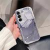 Colored Marble Cream Wave-Edge Case for Samsung S26 Ultra 5G Cases Galaxy S25 Plus S24 S23 S21 FE A17 A37 A57 A56 A55 A16 Cover