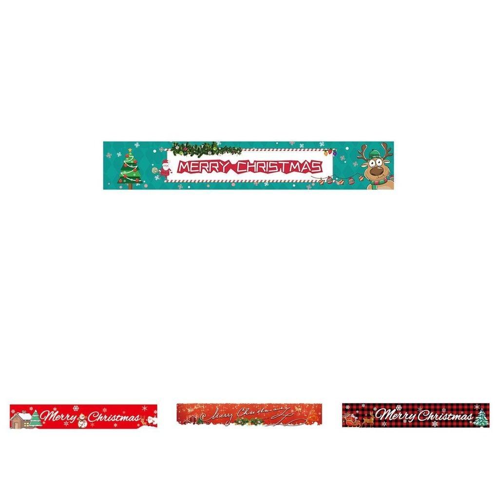 Christmas Banner Party Decorations For Indoor And Outdoor Use 300x50cm Polyester Fabric