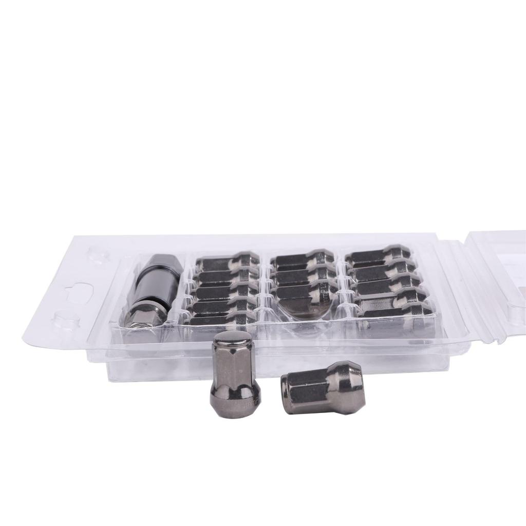 Lock Nut Titanium Color Car Tire Wheel Nut M12 Short Nut Lug Nut Racing Nut ([P1.25 X 16 Pieces])