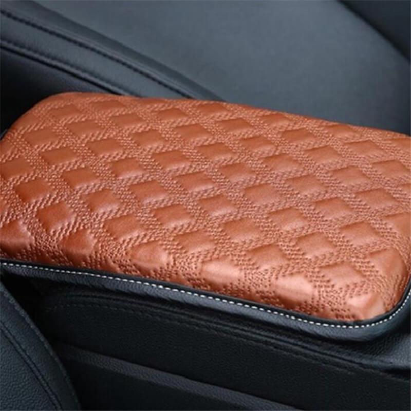 Universal Car Armrest Pad Cover Auto Center Console PU Leather Cushion 30*21cm